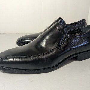 NEW- Men's Size 10M Section X Leather Dress Shoes Slip-on (892SX0005) Black